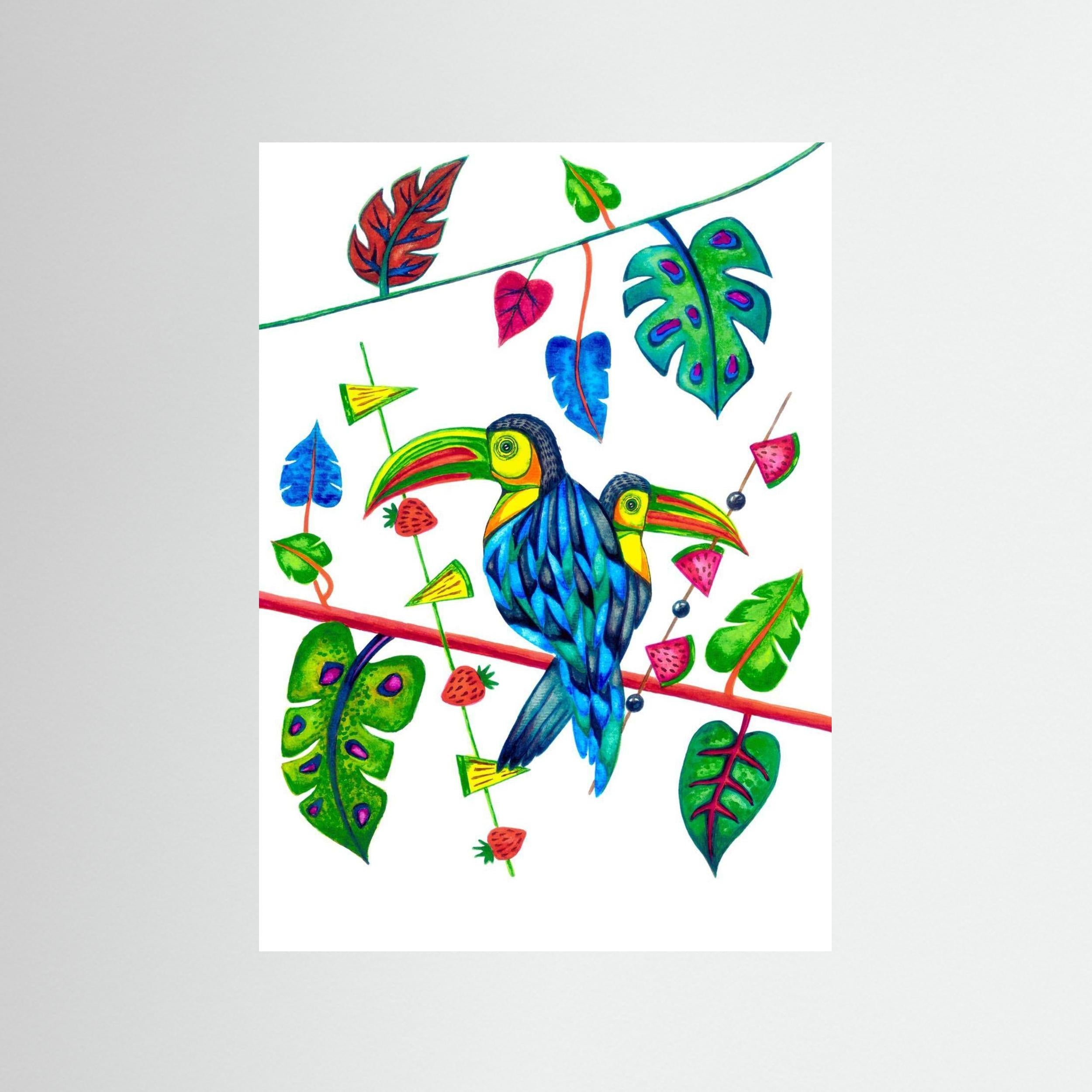 Two Toucans in Spring