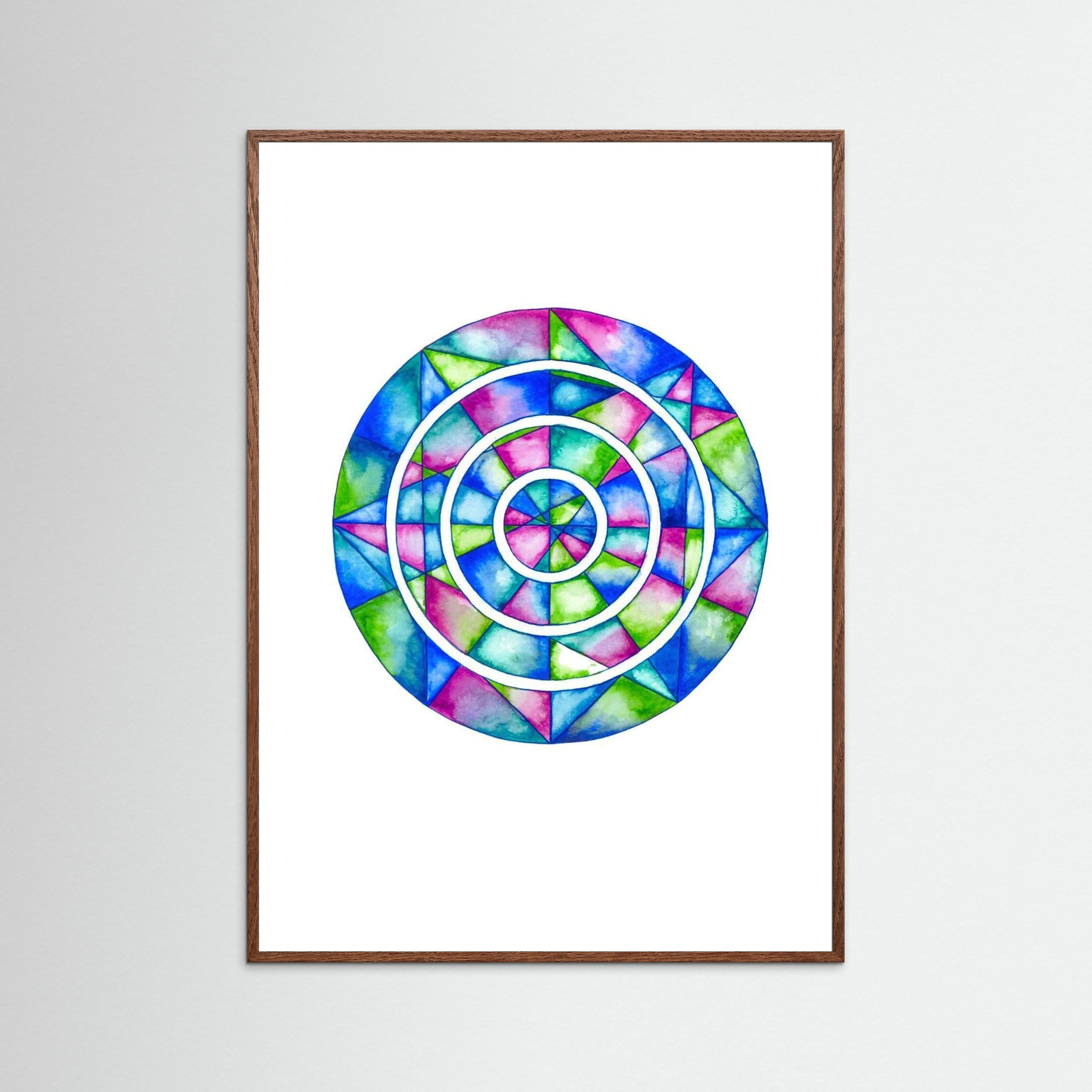 Blue Mirror Mandala