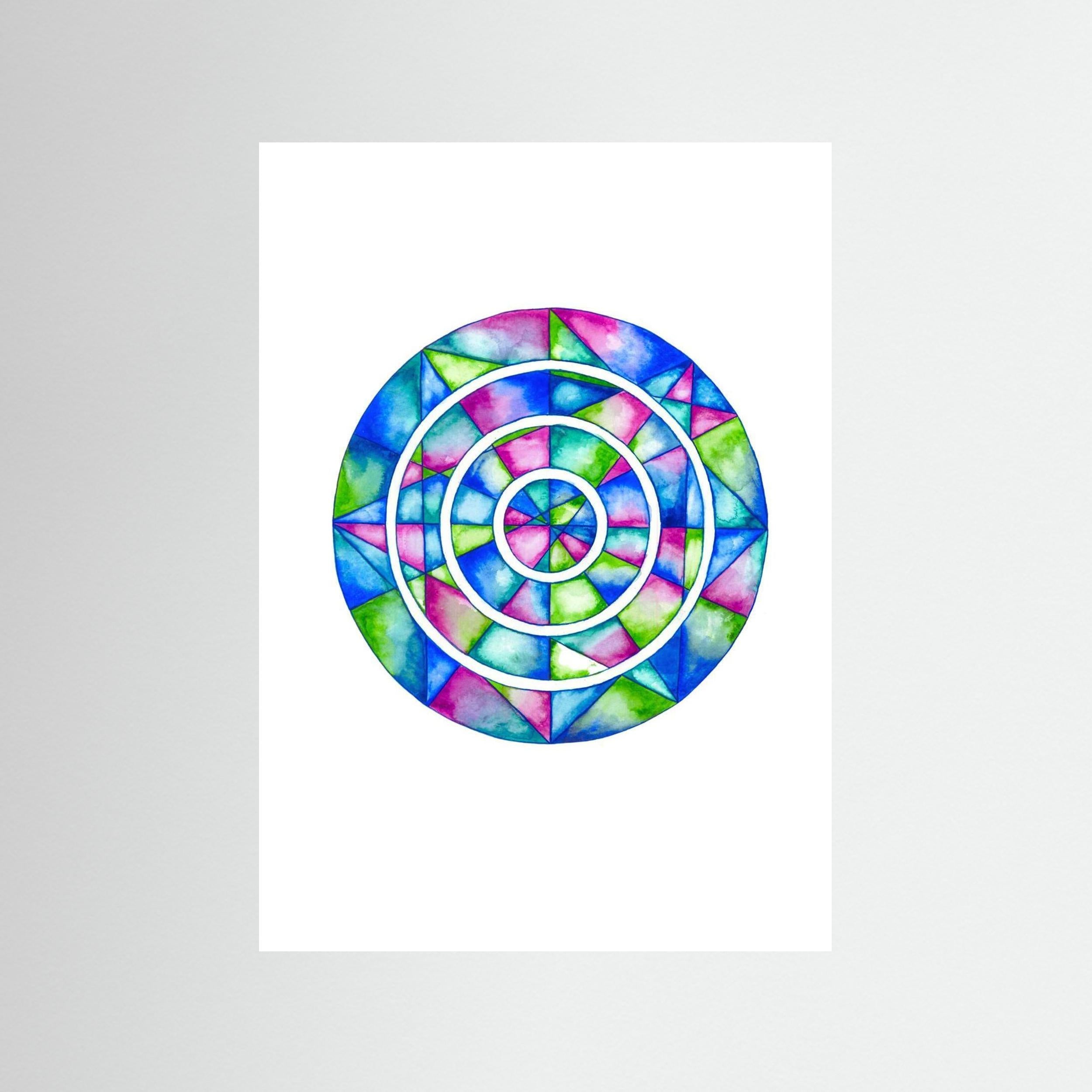 Blue Mirror Mandala