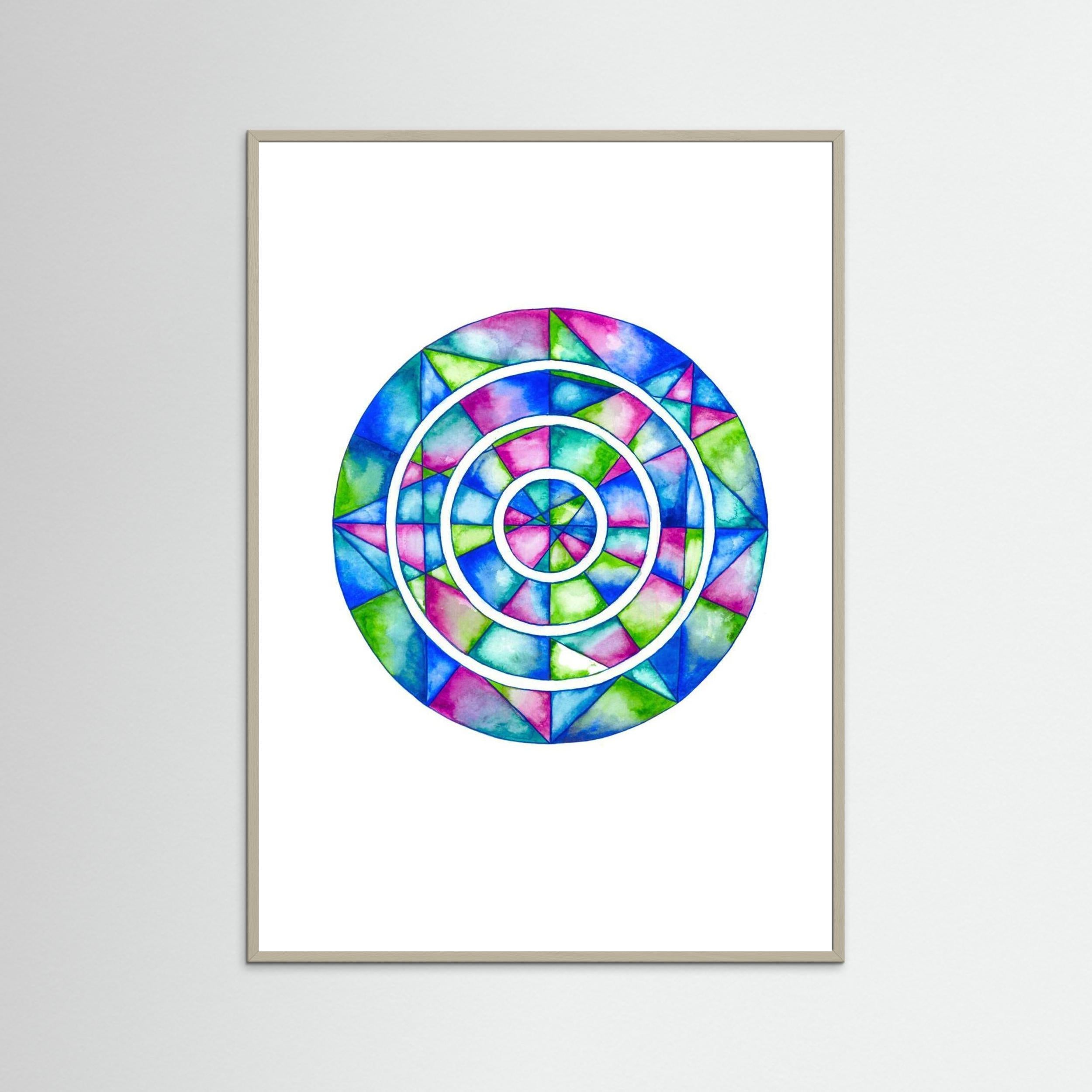Blue Mirror Mandala
