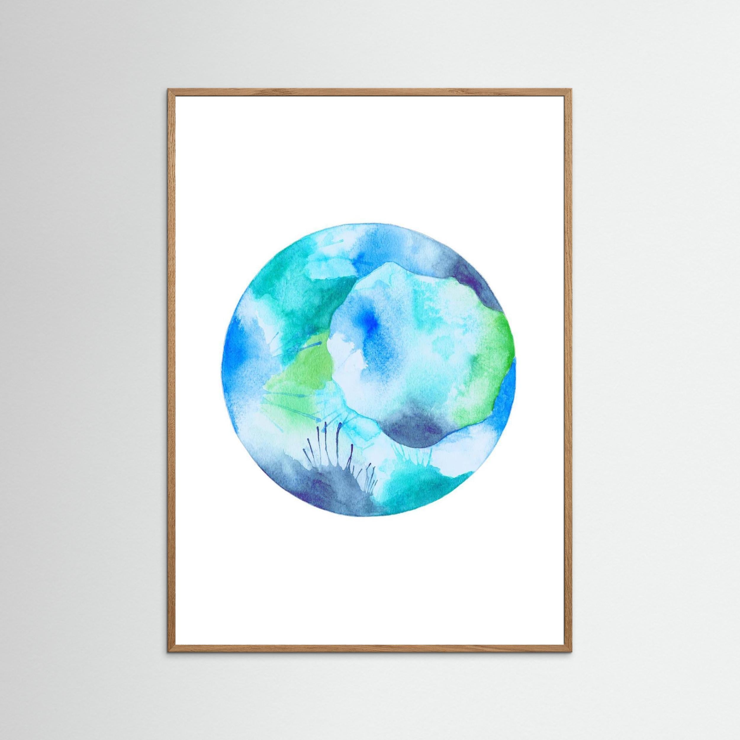 Turquoise Full Moon