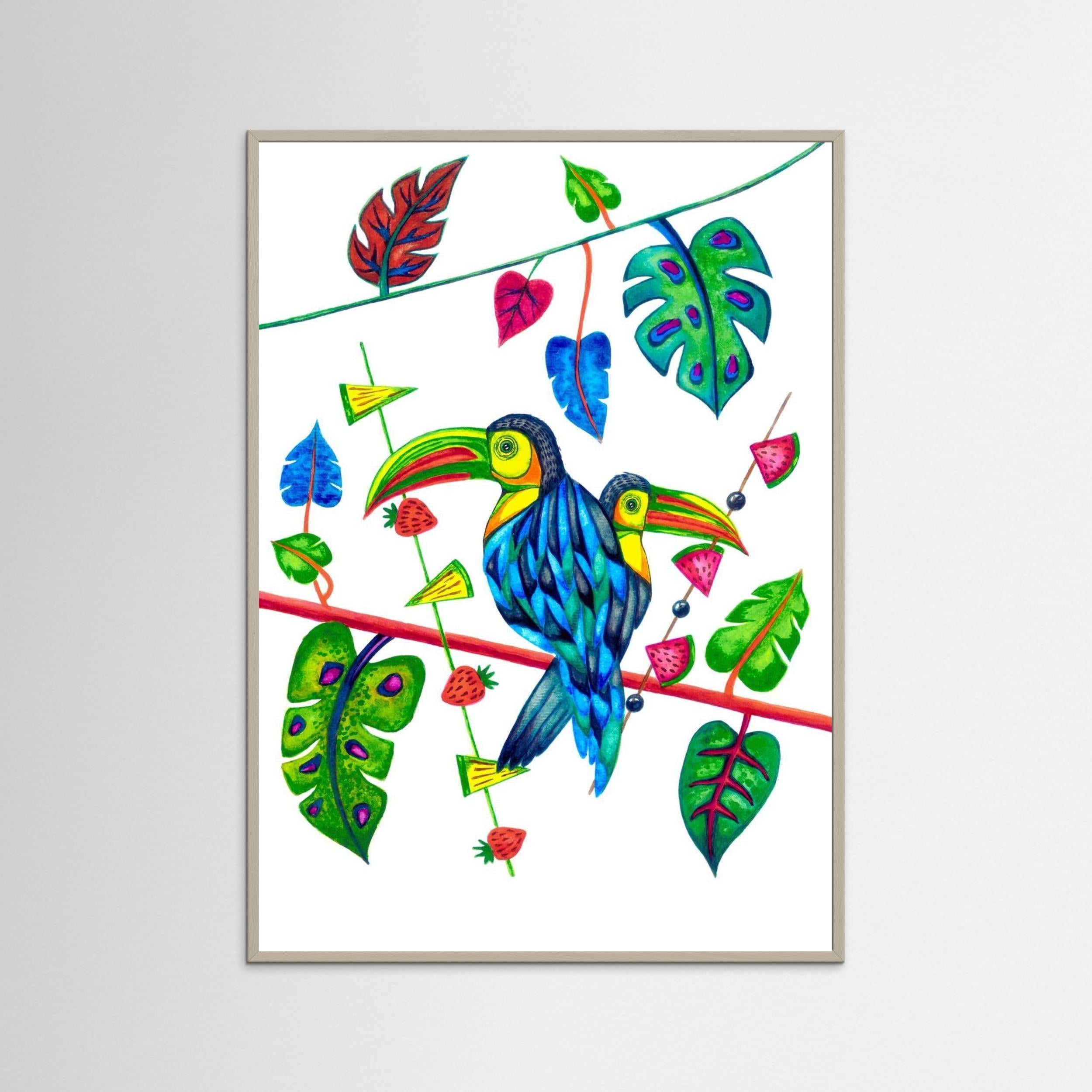 Two Toucans in Spring