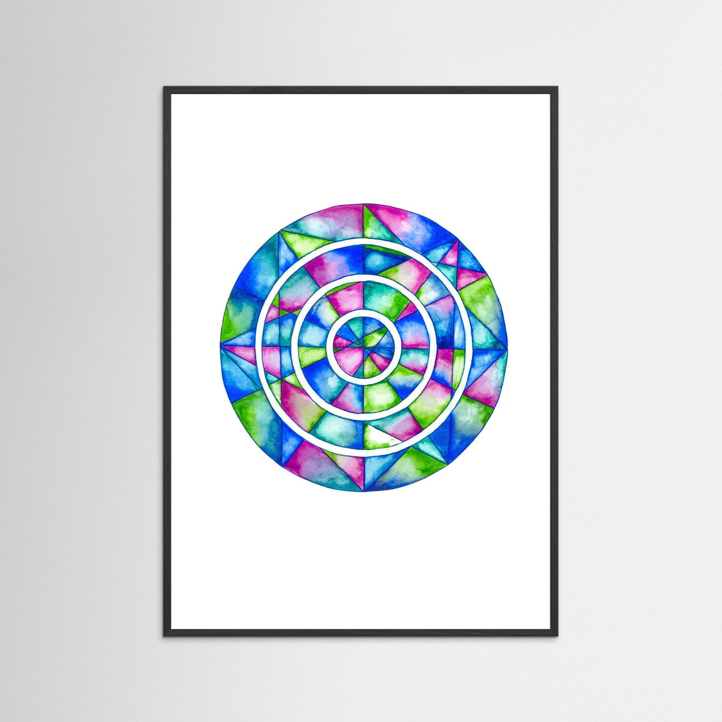 Blue Mirror Mandala