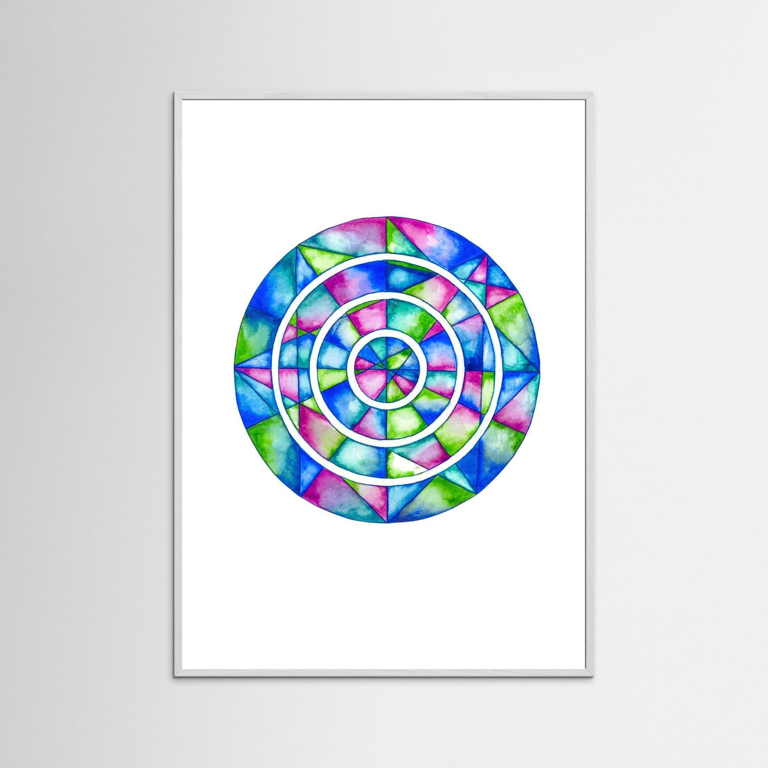 Blue Mirror Mandala