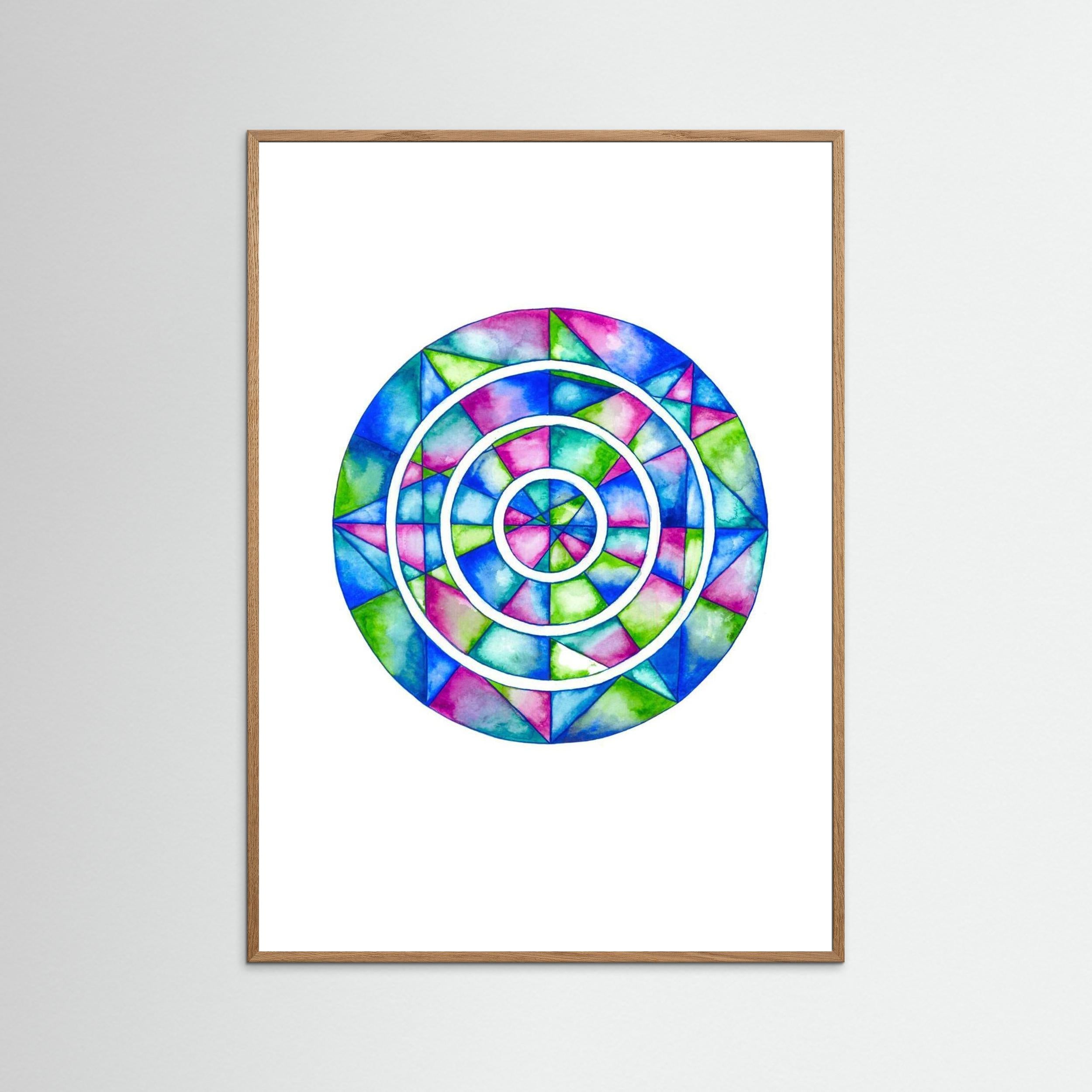Blue Mirror Mandala