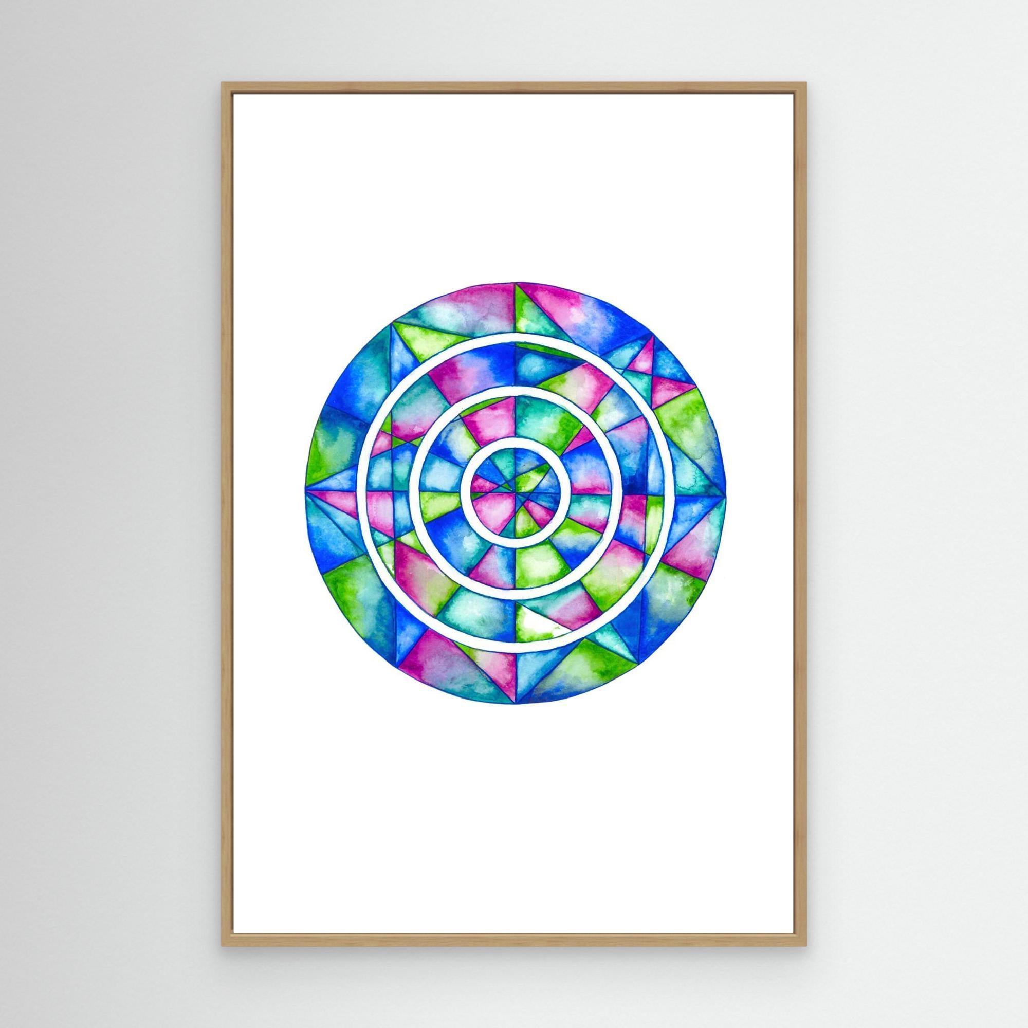 Blue Mirror Mandala