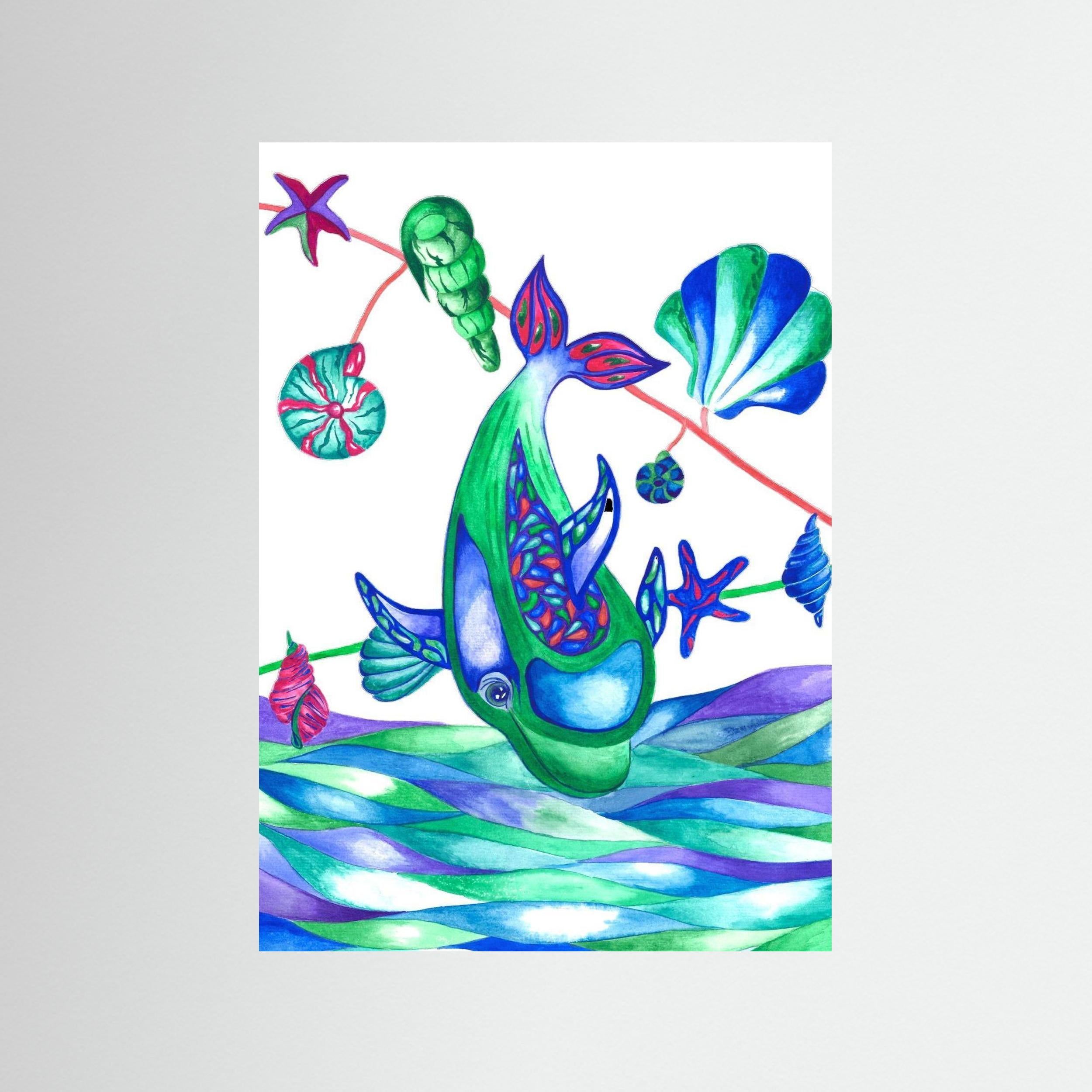 Muse and the Sea. Dolphin