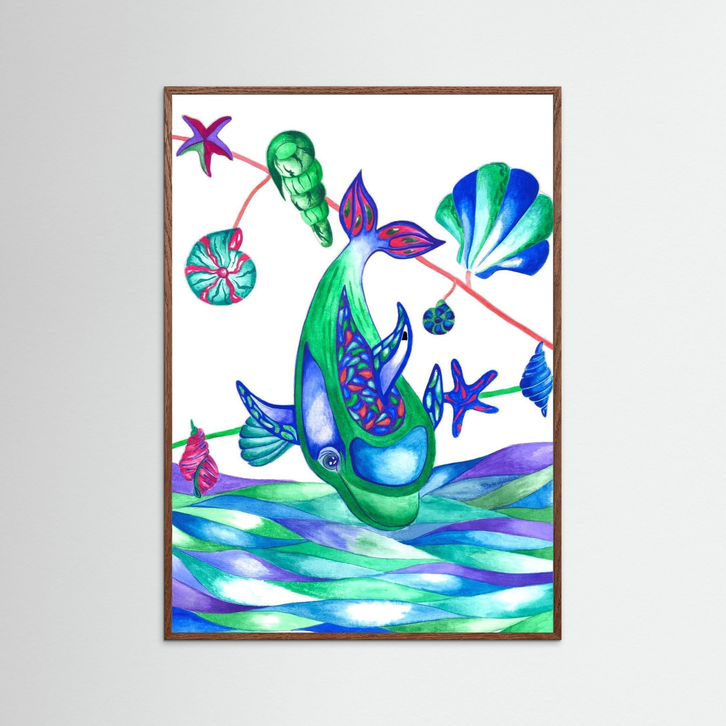 Muse and the Sea. Dolphin